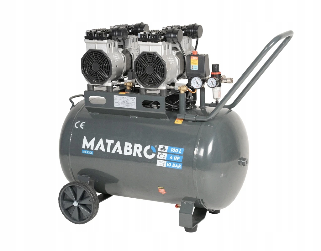 Matabro MB-K205, Bezolejový kompresor 100l, 230V, 4 písty 4000W