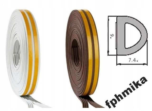 USZCZELKA USZCZELKI OKIEN DRZWI D-100mb /0,89zł 1m Kod producenta d100m