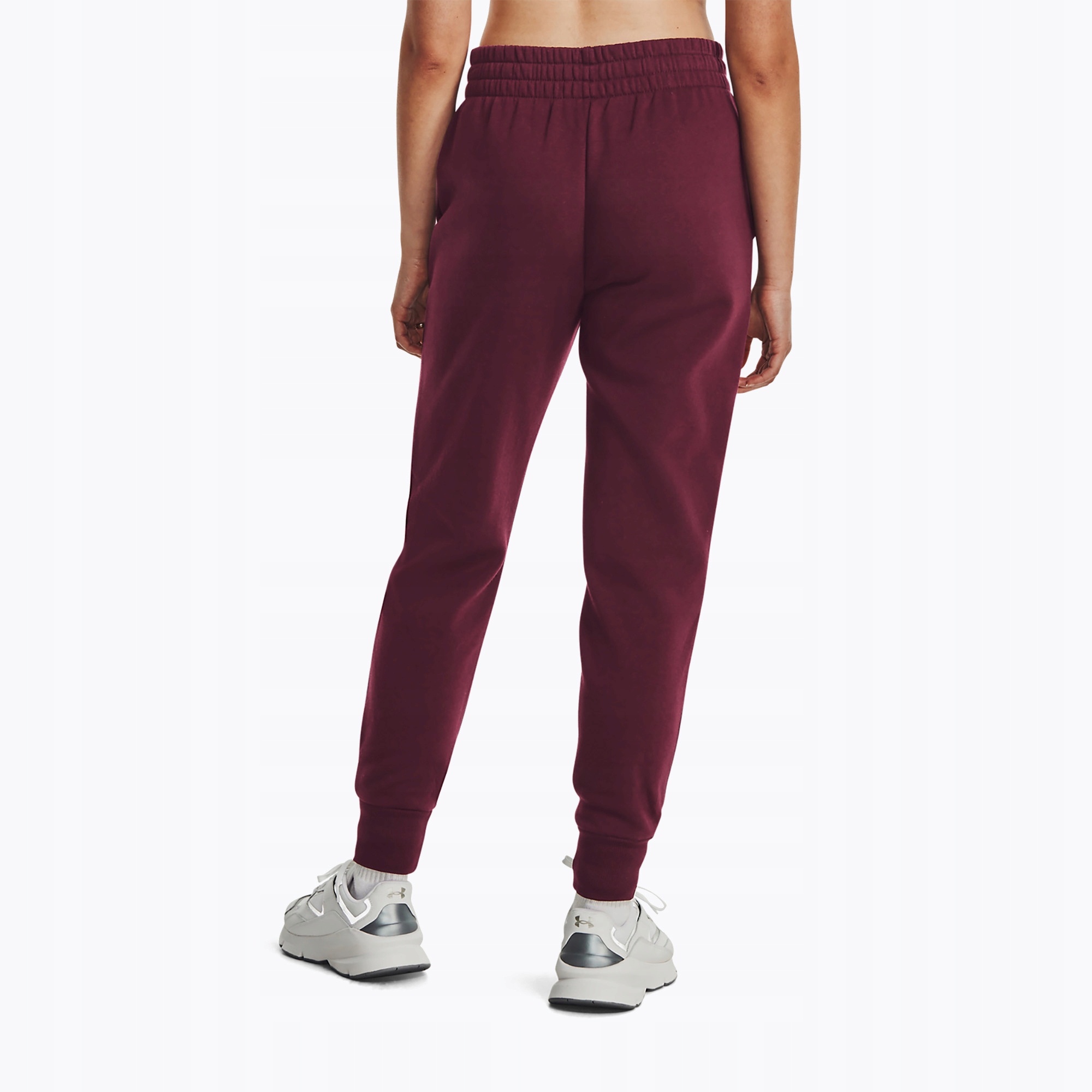 Spodnie treningowe damskie Under Armour Rival Fleece dark maroon/white L Rozmiar L