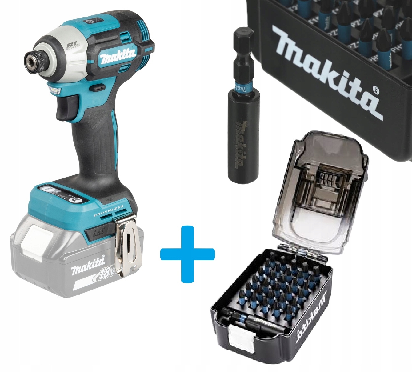 Zakrętarka udarowa Makita DTD201Z Mocna 210nm 18V Lxt 1/4 Cala Hex E-03084