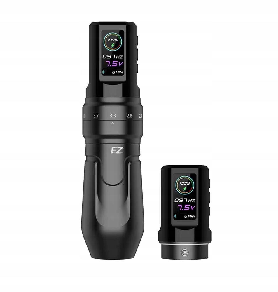 Ez P3 Pro Wireless 37 mm Strojek na na tetování Černý 2 baterie