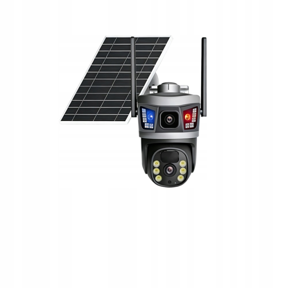 Alarm na pohyb Solární kamera 4G Lte 4K 6MP Obousměrná venkovní kamera