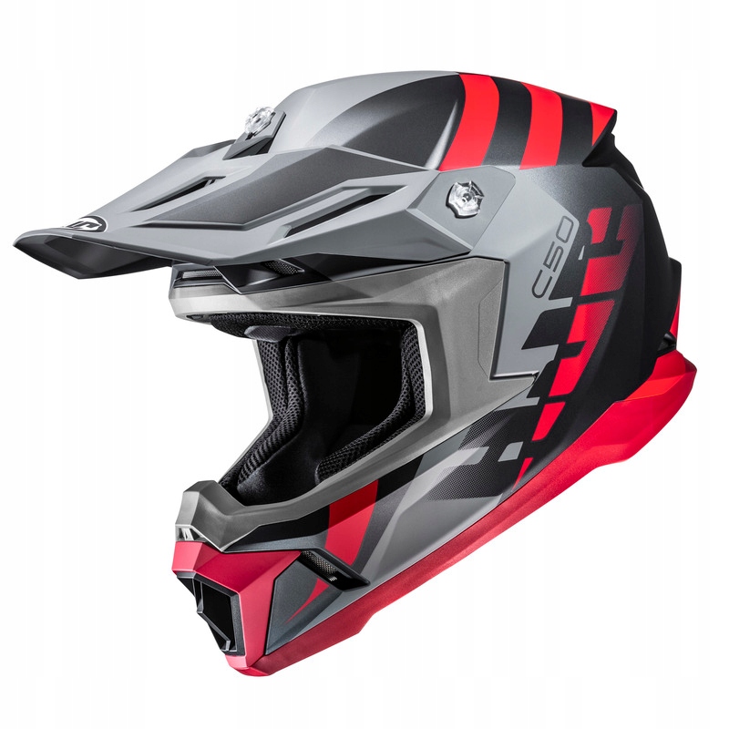 Motocyklová Prilba Hjc C50 Mirage Grey Red S