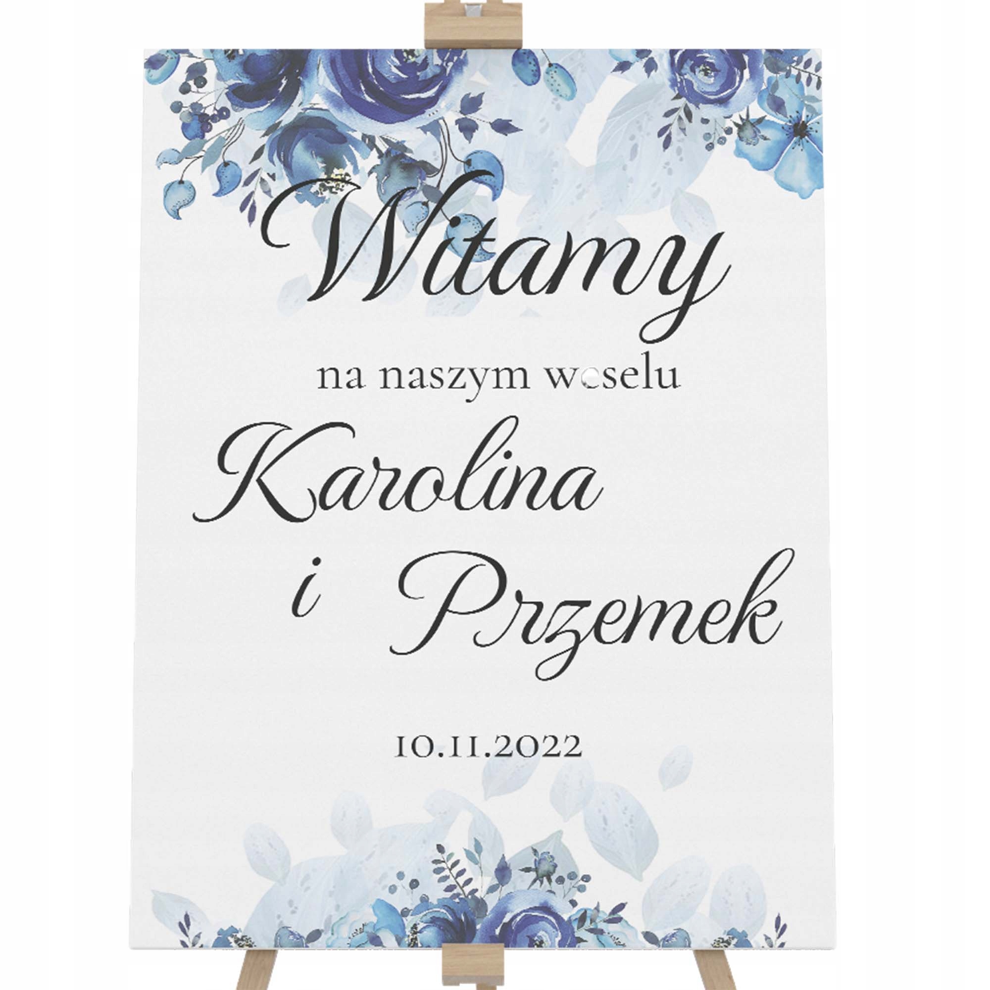 

Tablica Powitalna Ślub 50x70cm Personalizowana Y7