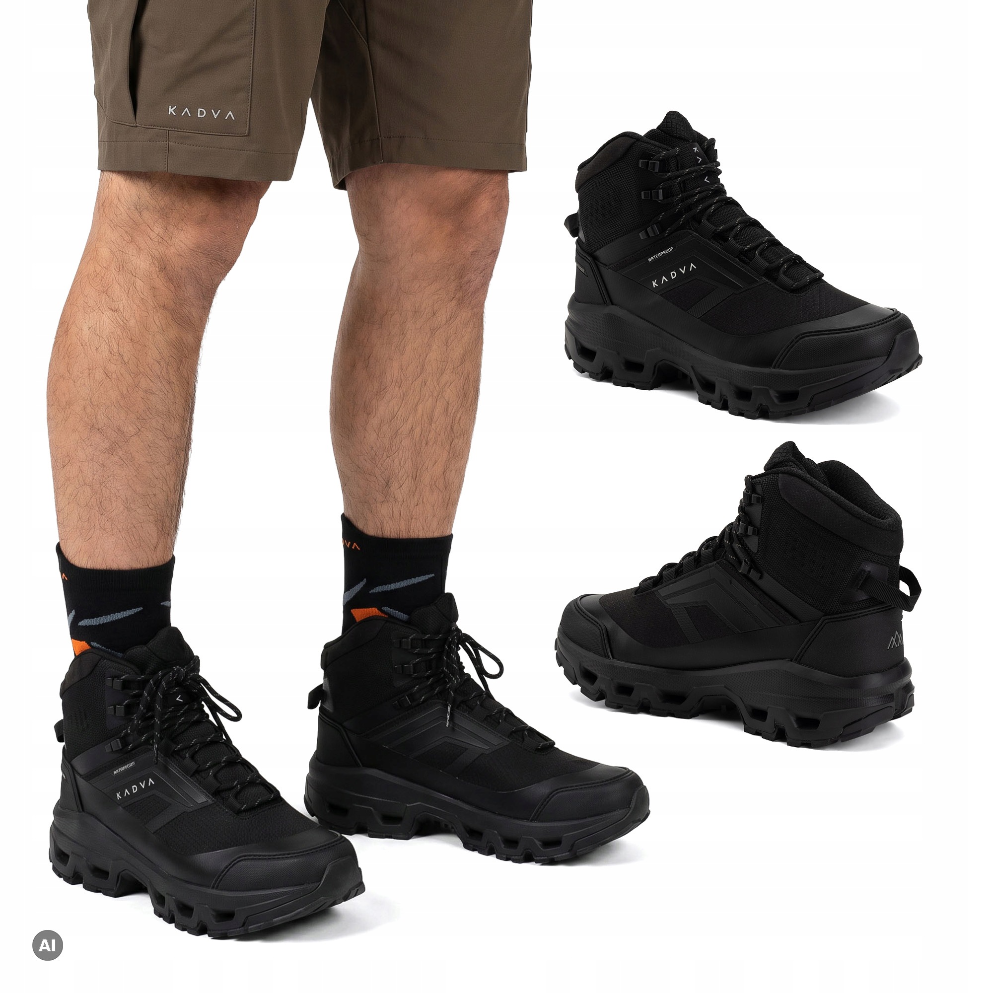 Wysokie buty trekkingowe górskie męskie Obsidian Mid Wp wodoodporne 42