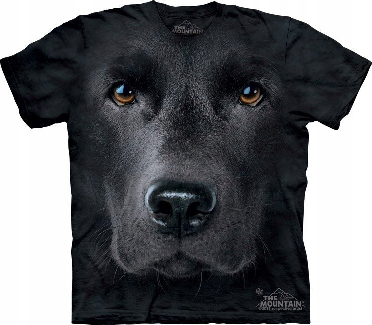 Black Lab Face The Mountain XL