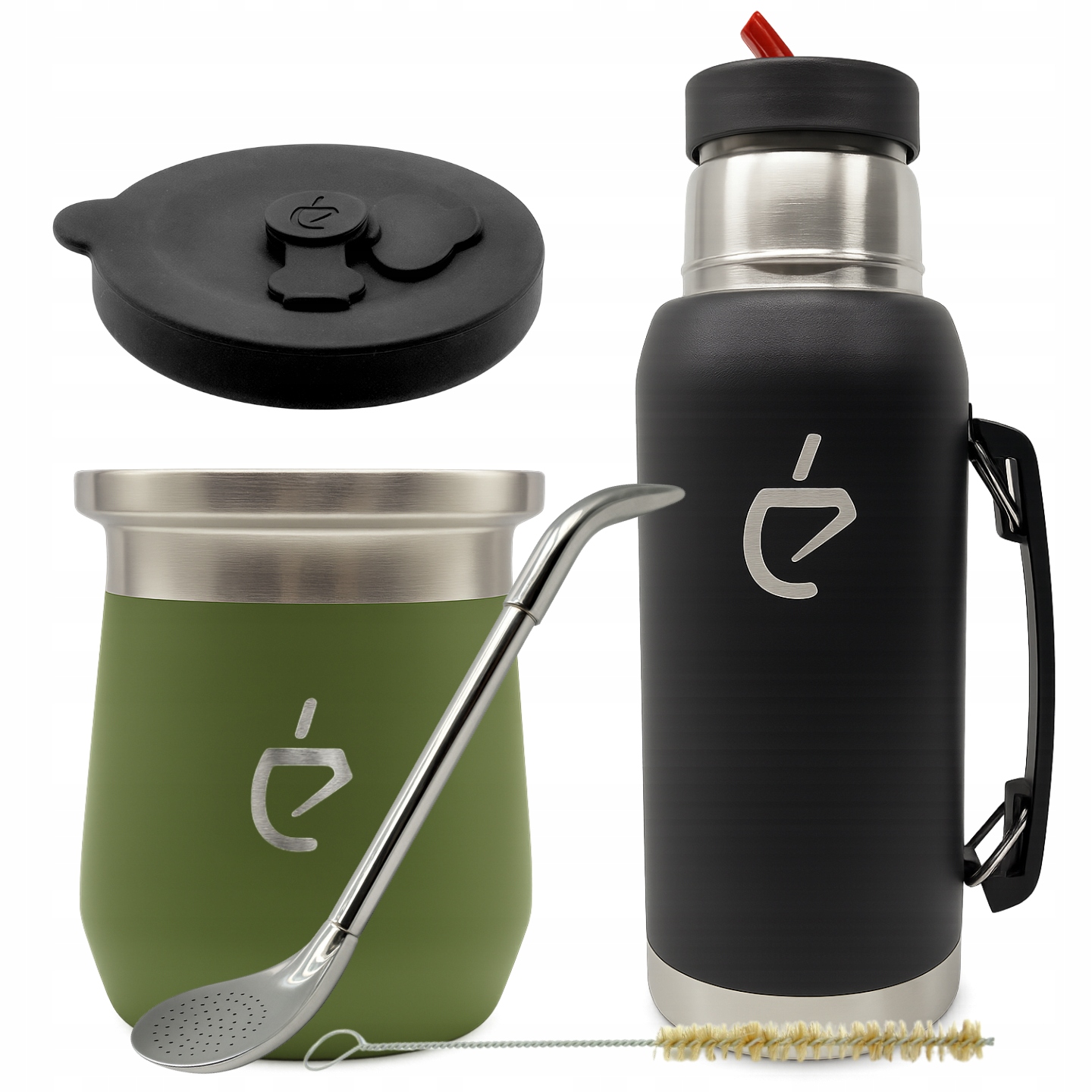 Zestaw MateGo do yerba mate: Termolid DualFlow, termos, bombilla, matero