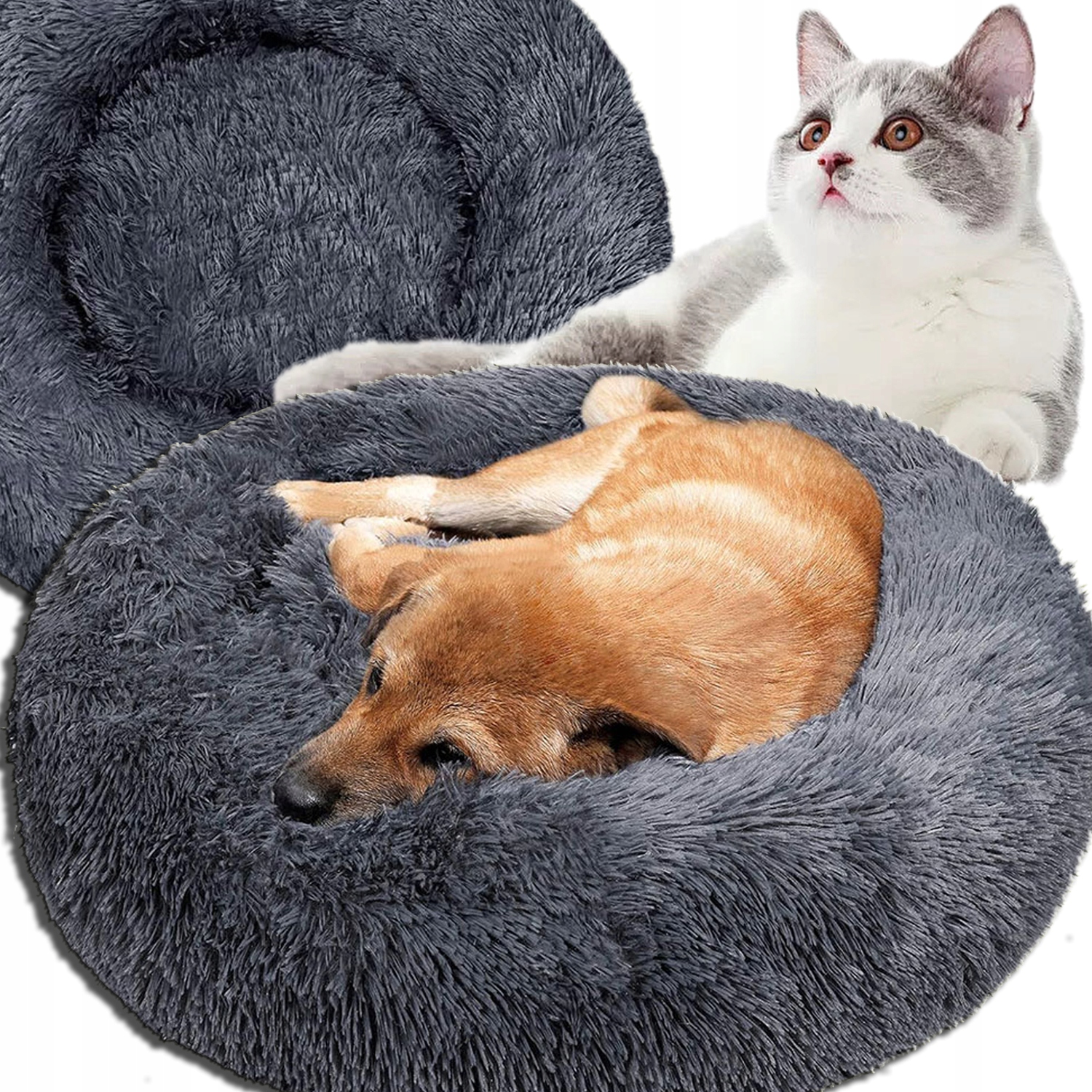 Levně Pelíšek Pro Psa Kočku Chlupaté Měkké Potah Voděodolné Polštář Kotec