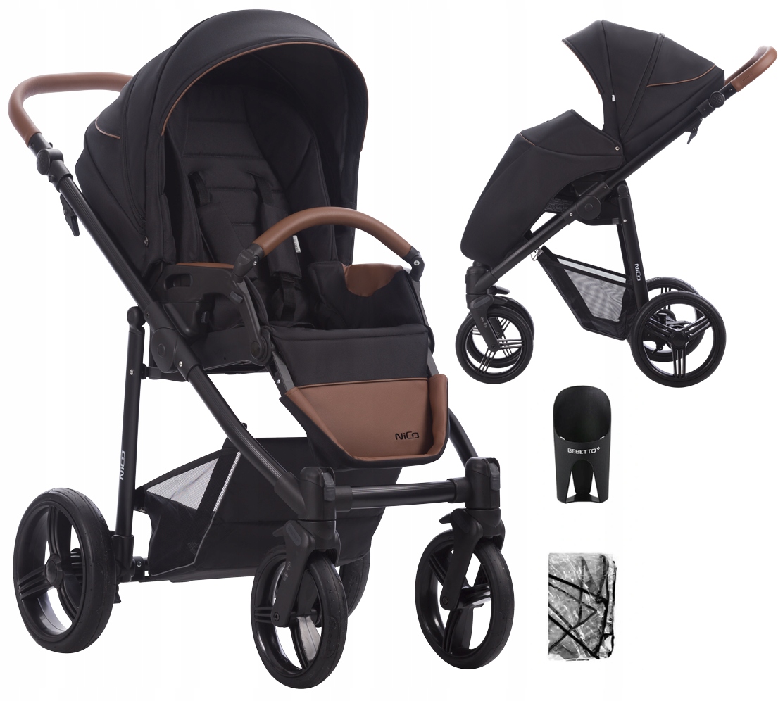 BEBETTO wózek spacerowy NICO folia+uchwyt kol 04