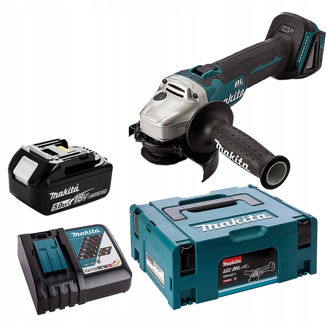 Brúska 125 mm 18V 1x5Ah Bl Xpt Makita DGA504RT1J MakPac