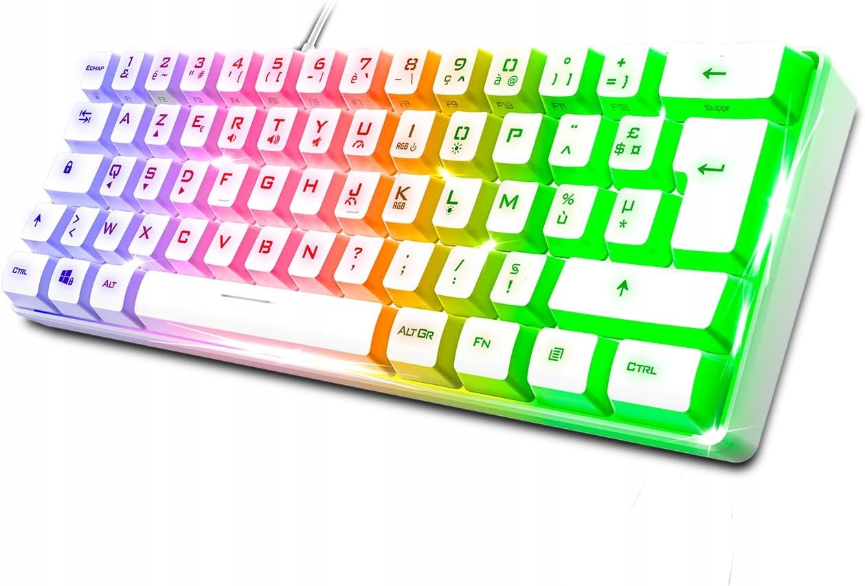 Herní Klávesnice 60% Polomechanická Rgb Usb