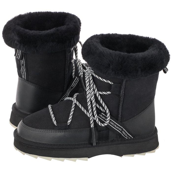 Dámské boty Sněhule Emu Australia Blurred Black W12641 černé