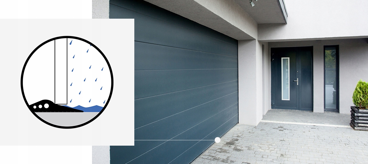 Uszczelka garażowa próg do bramy SGD02 3,5mb. Marka Steigner