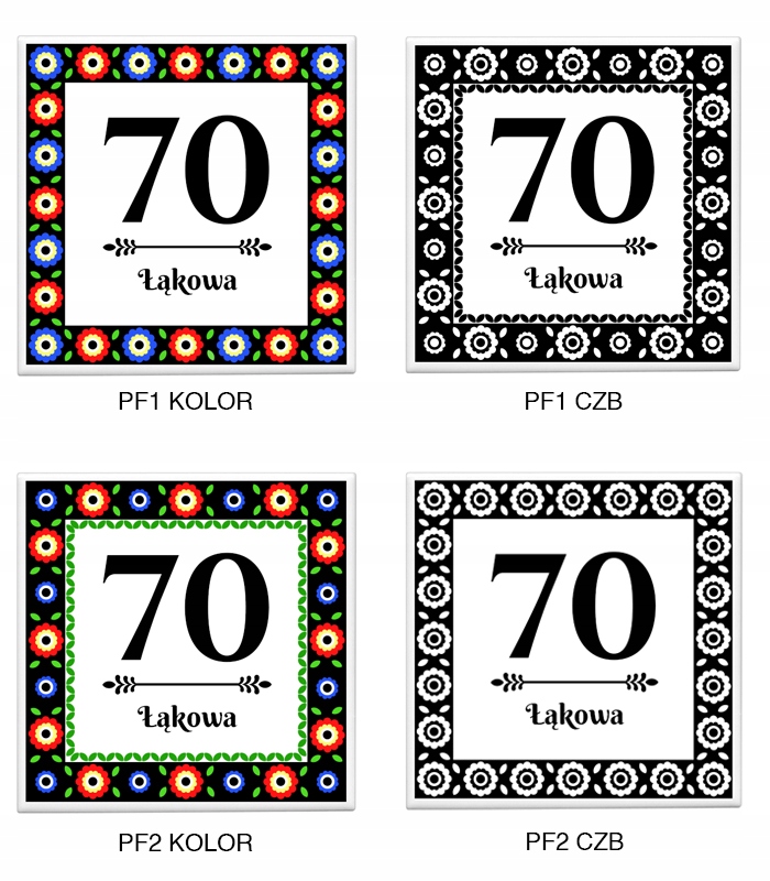 Numer na dom 15 x 15 cm EAN (GTIN) 5905204608425