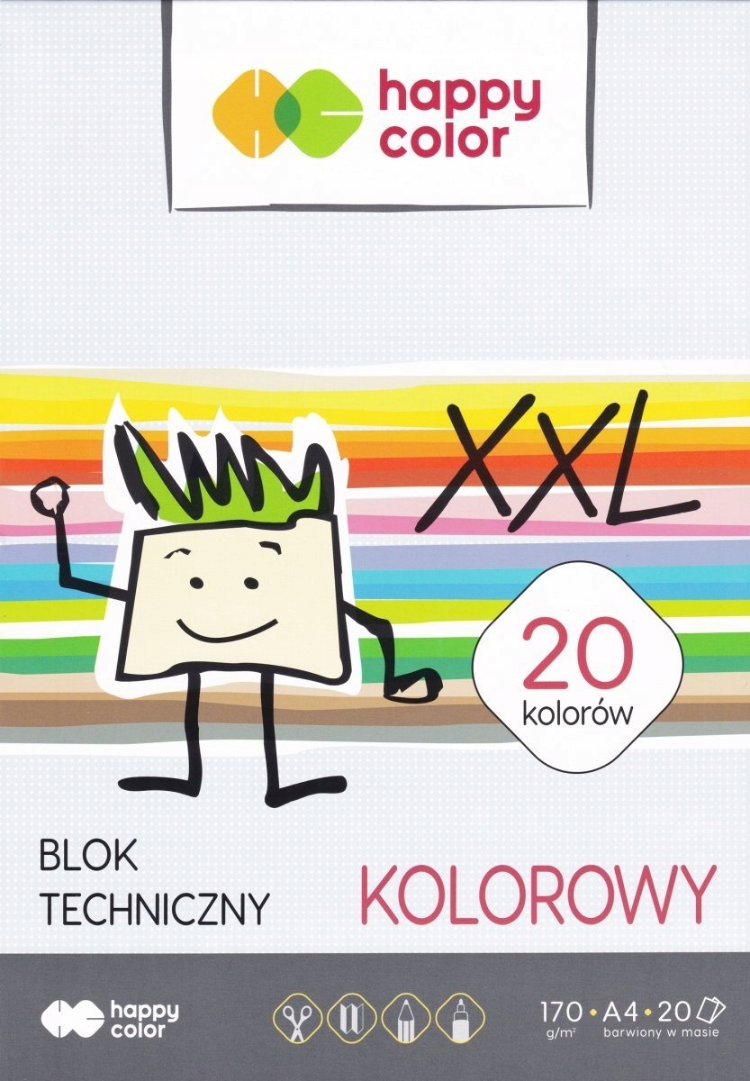 

Happy Color blok techniczny A4 20k kolorowy
