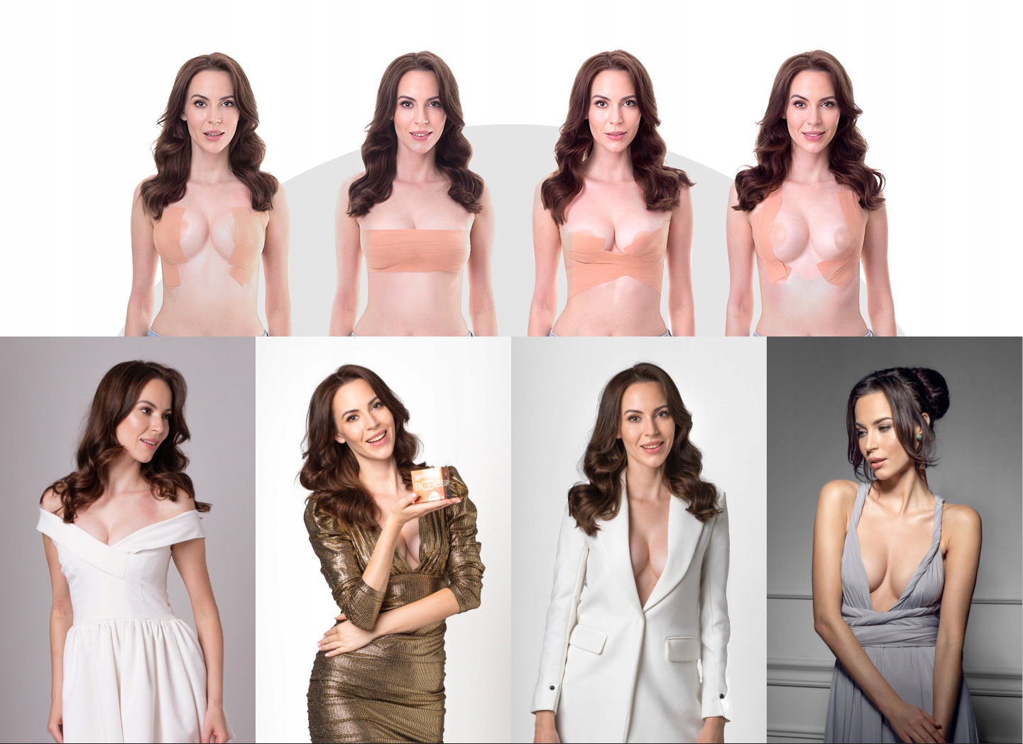 BOOBSUP ORYGINALNA TAŚMA MODELUJĄCA DO BIUSTU PIERSI 7,5 CM TAPING PIERSI Marka BoobsUp