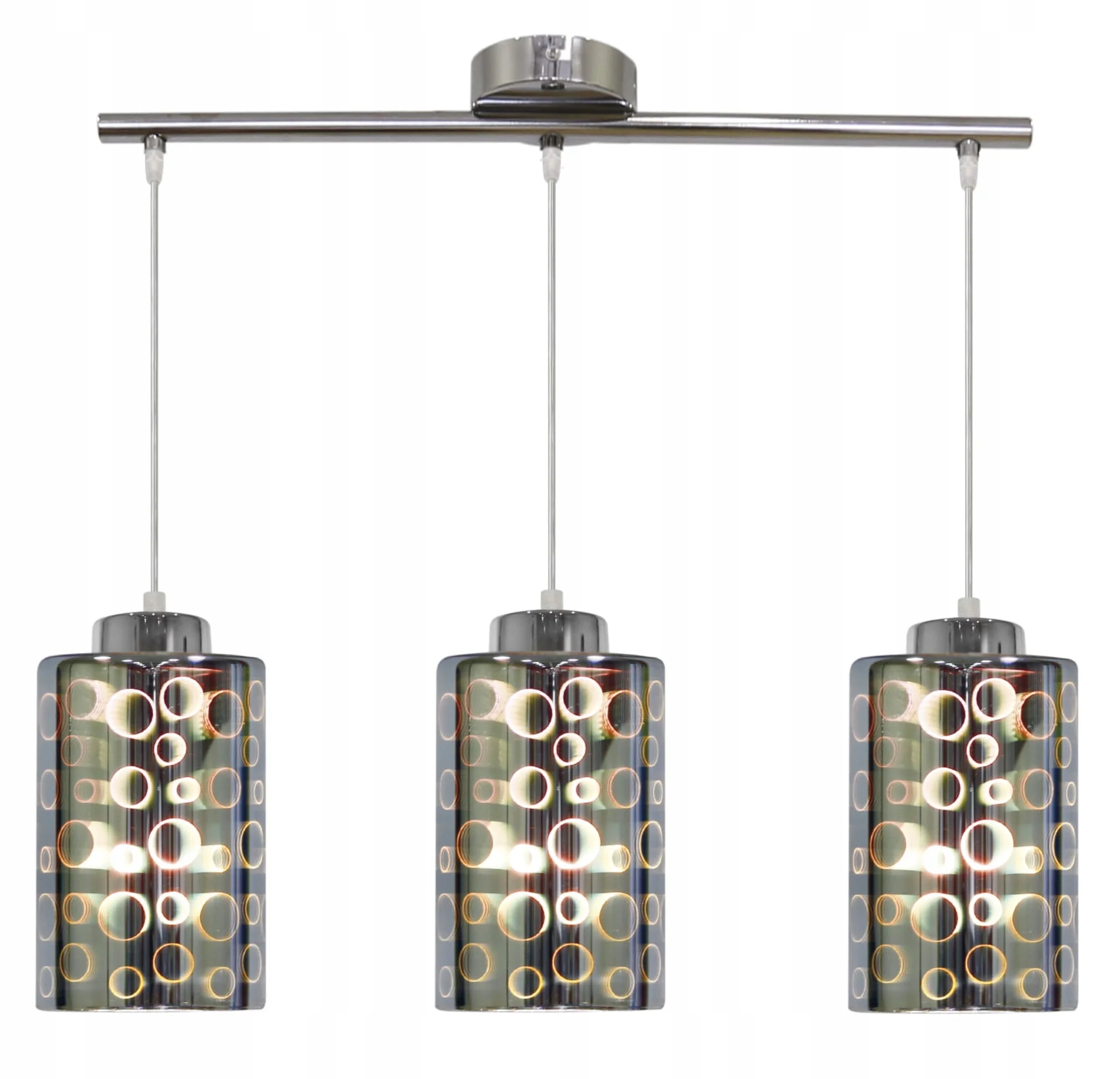 Závesná lusterová lampa Candellux Nocturno chróm