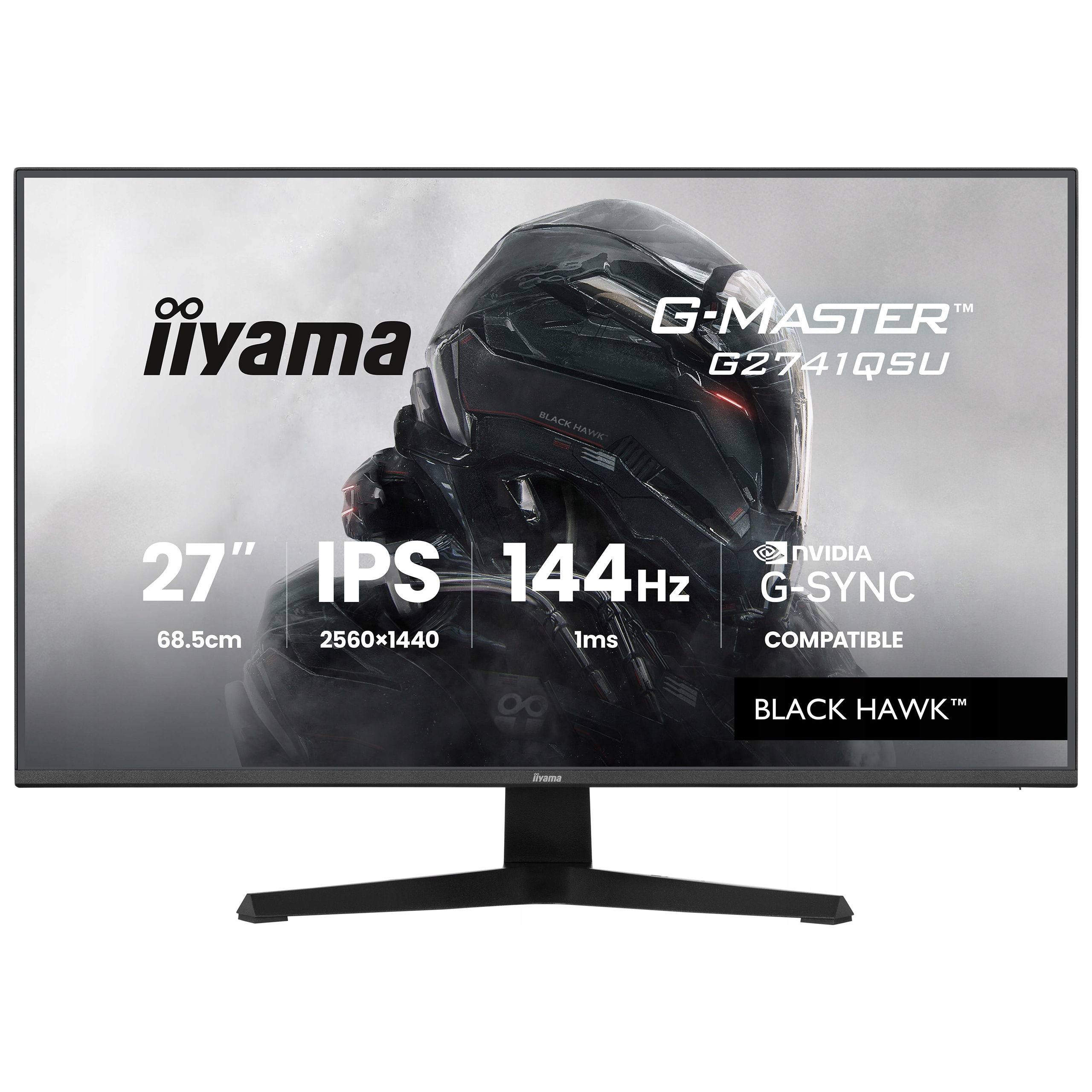 iiyama G-Master/ G2741QSU-B1/ 27"/ Ips/ Qhd/ 144Hz/ 1ms/ Čierna/ 3R…