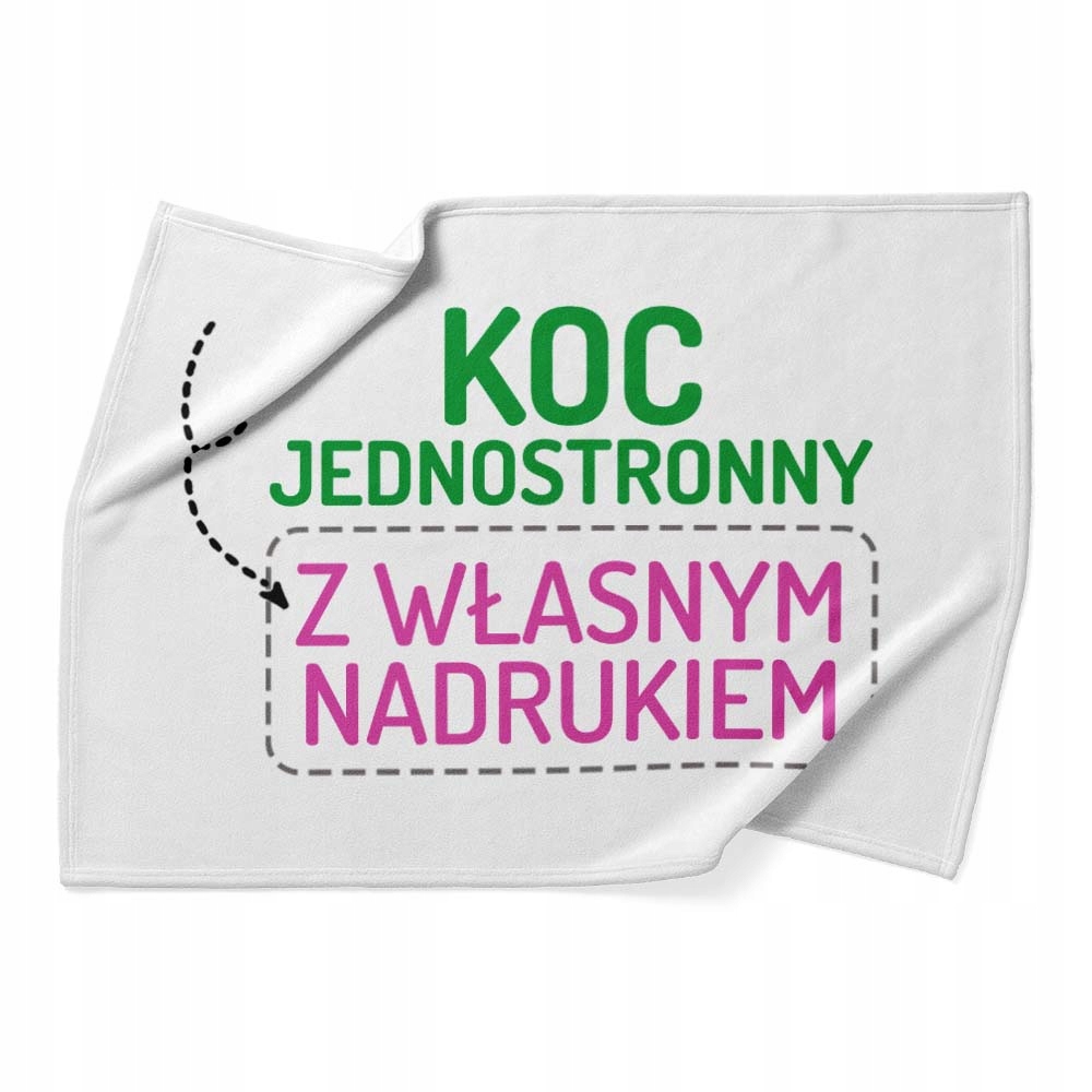 FOTO KOC z własnym nadrukiem FULLPRINT, 70x100