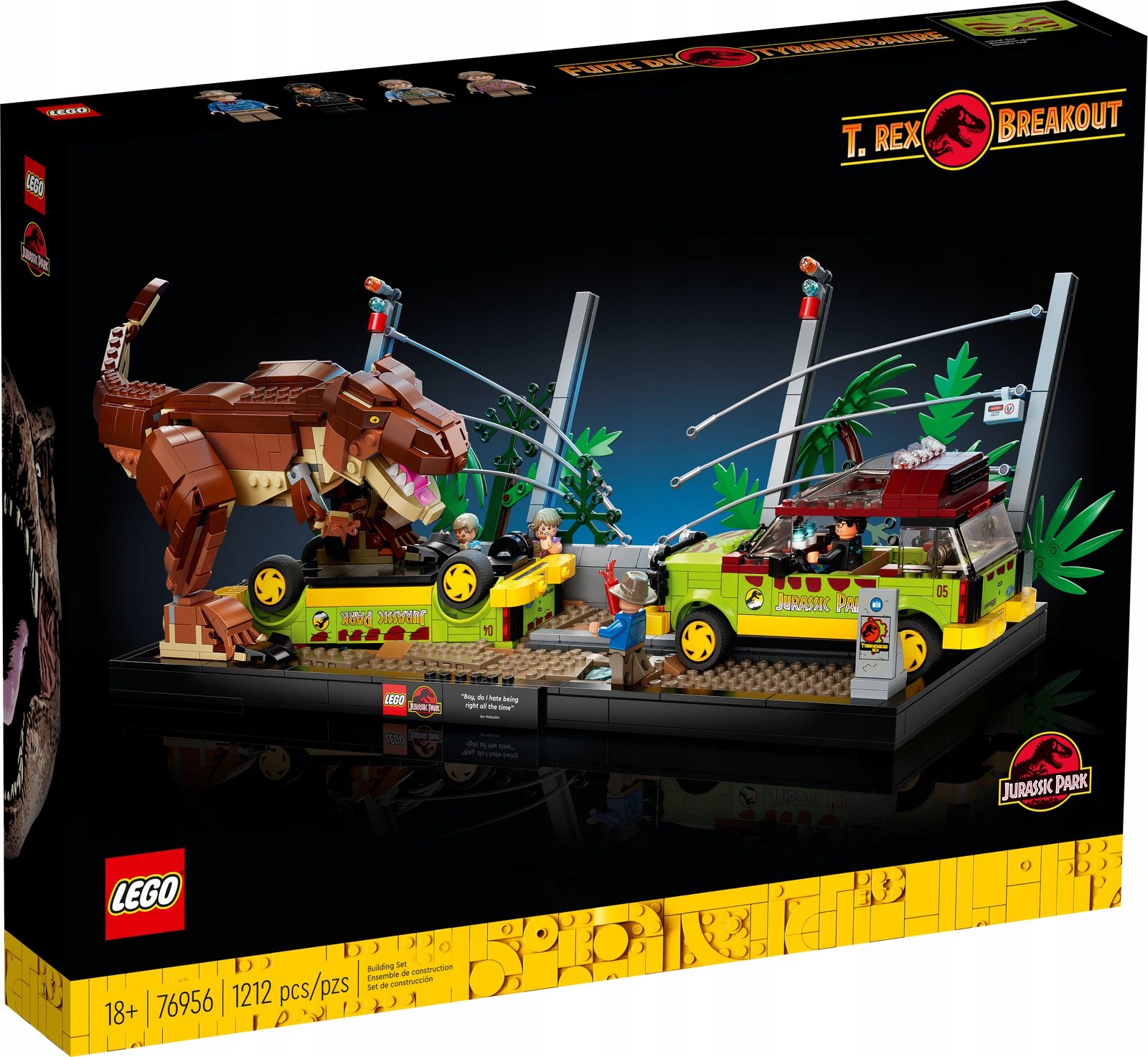 LEGO 76956 JURASSIC PARK TYRANOZAUR NA WOLNOŚCI