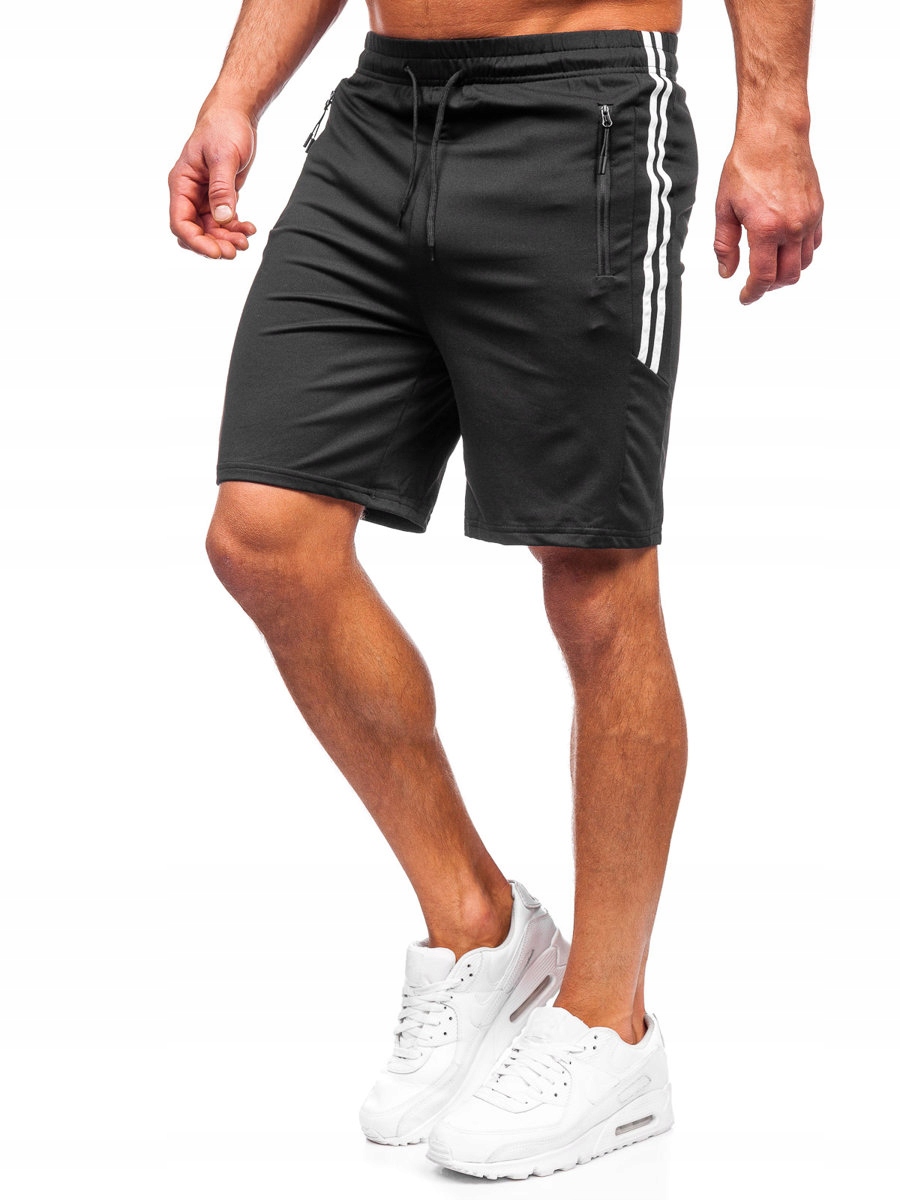 

Krótkie Spodenki Dresowe Czarne 68006 Denley_l