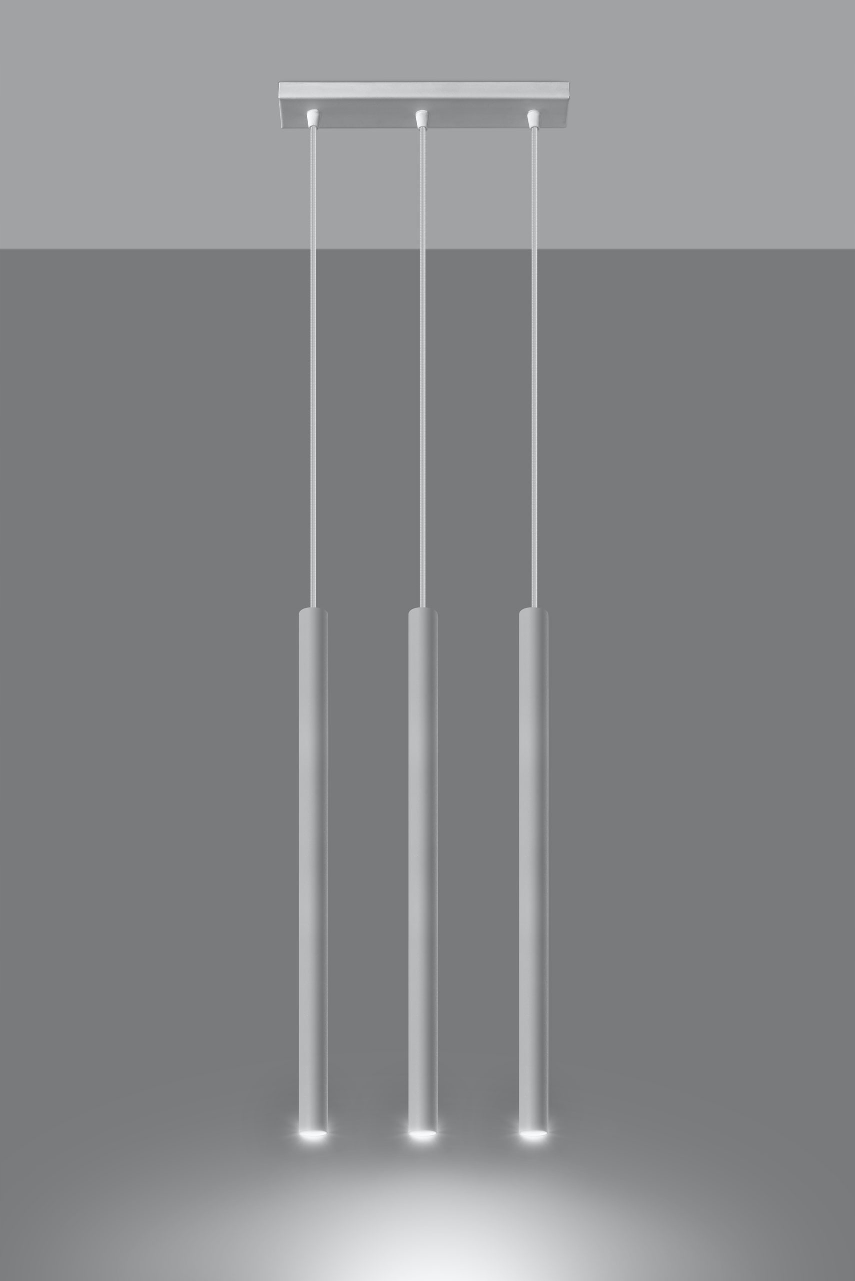 Lampa wisząca PASTELO tuby białe smukłe loft 3P Rodzaj lampy Sufitowe - wiszące