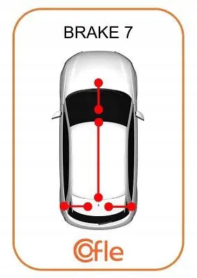 трос тормоза ручного 92.1.RE007 Cofle renault