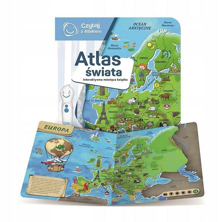Czytaj z Albikiem KSIĄŻKA ATLAS ŚWIATA 6+ ISBN 9788394774608