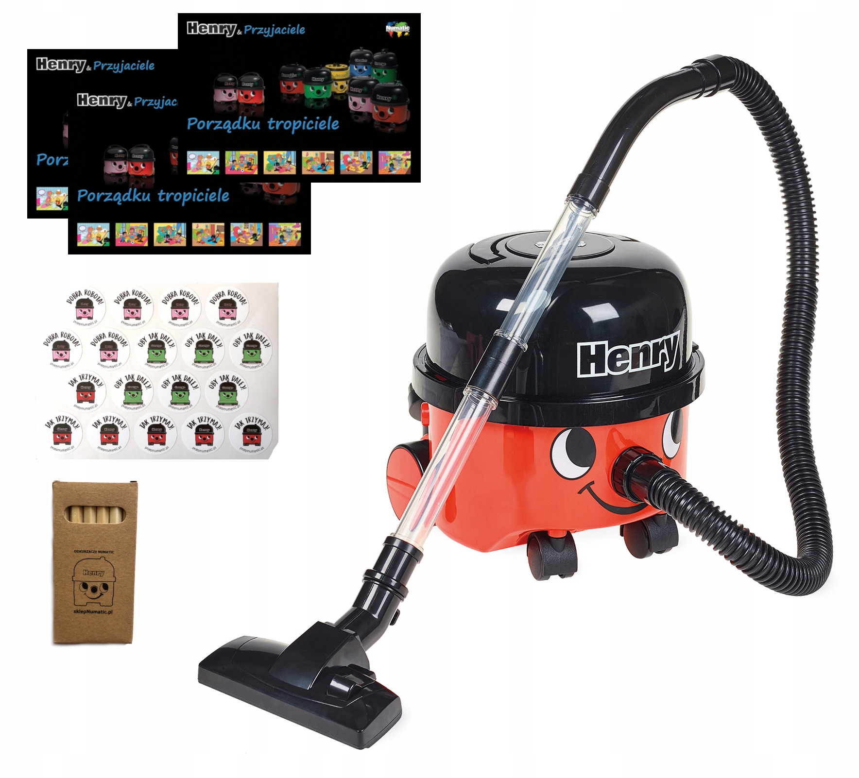 ODKURZACZ ZABAWKOWY HENRY NUMATIC CASDON + GRATISY