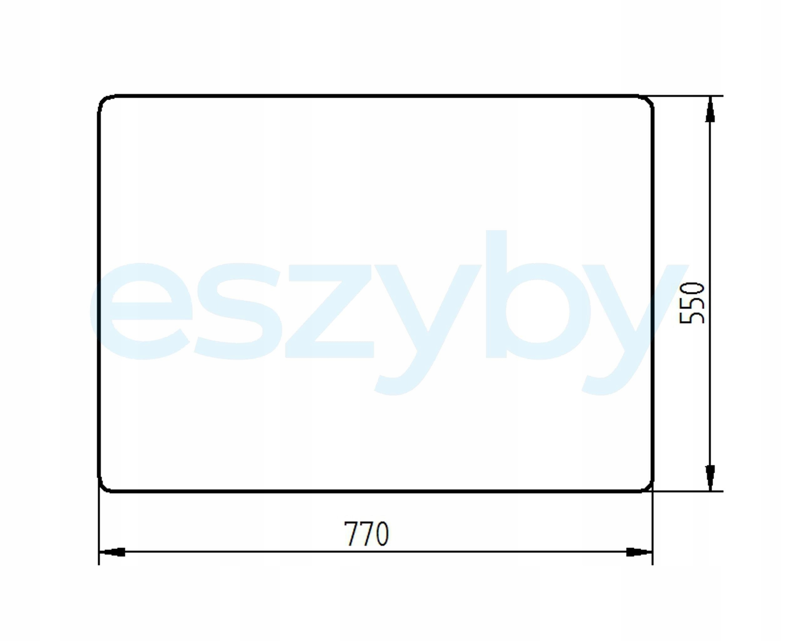 sklo bagr Cat zadní dveře 156-6469