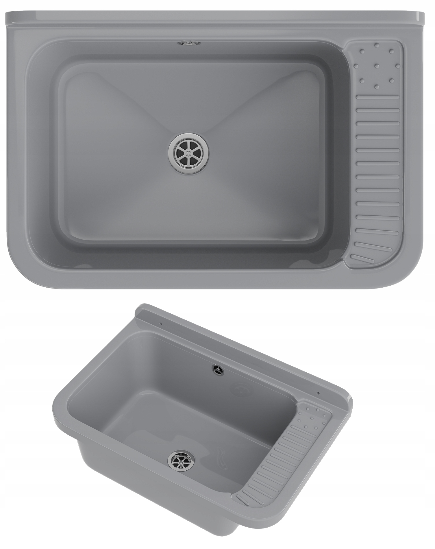 Technický Dřez Velký Technický Pracovní Prostor Prádelna Garáž Šedá