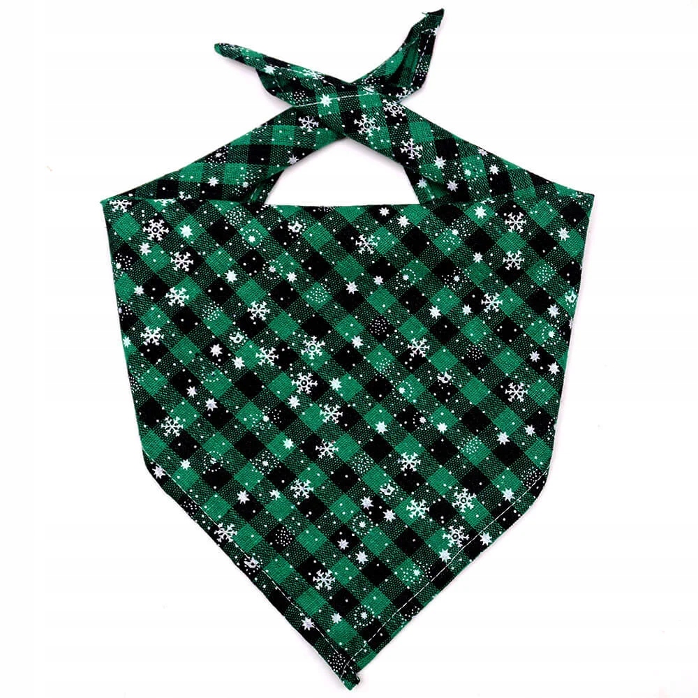 

Świąteczna bandana w kratkę Pax Zielony M