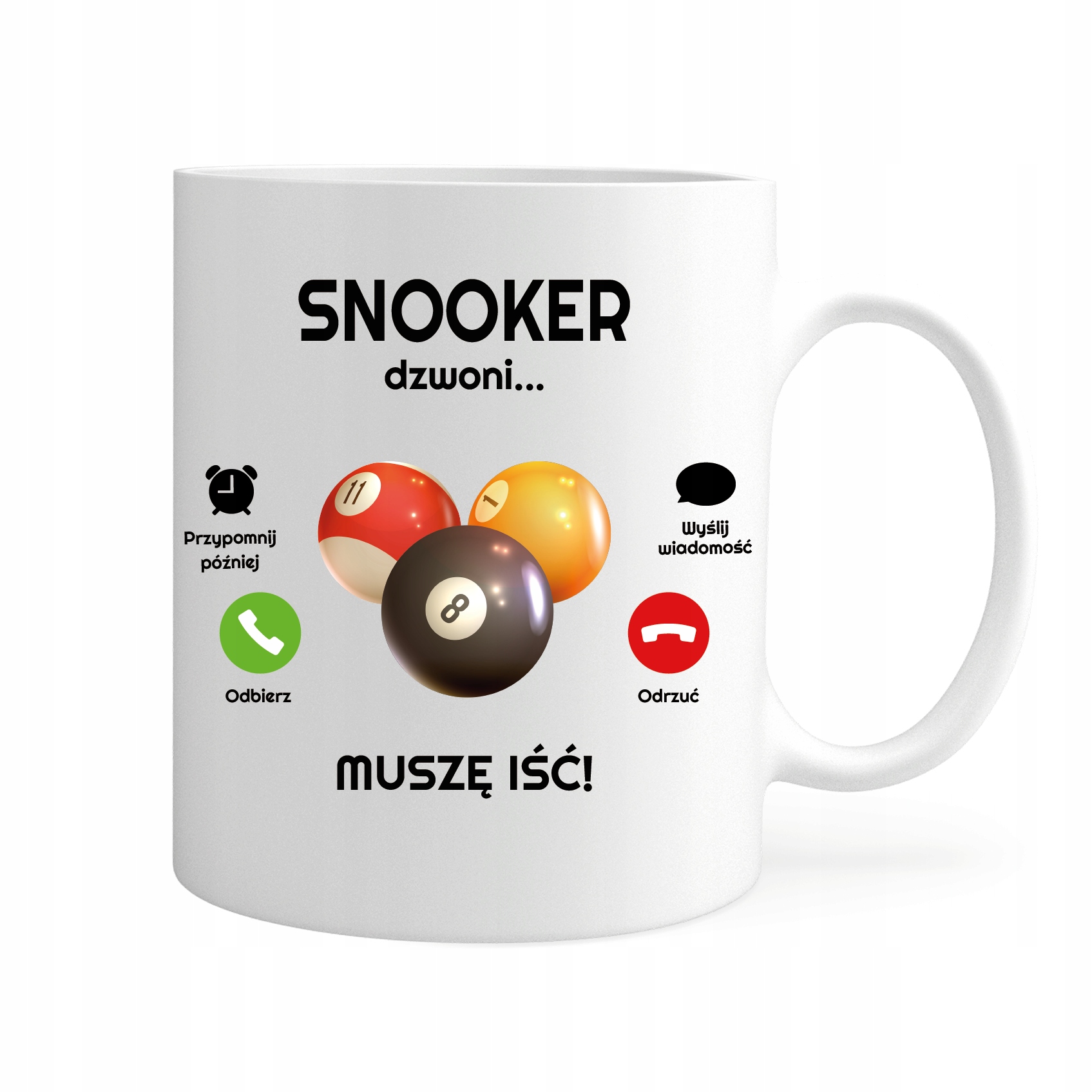 

Kubek Snooker Dzwoni Muszę Iść Hobby