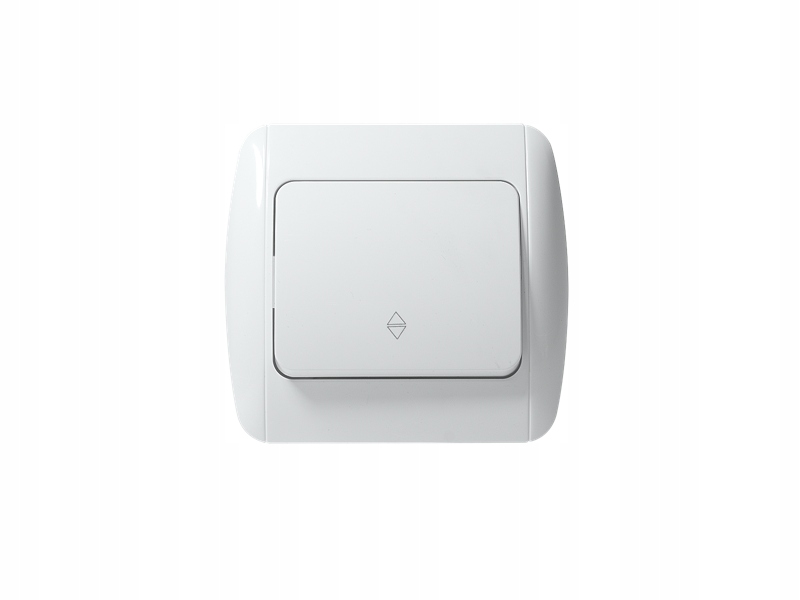 Łącznik Wyłącznik Włącznik pojedynczy schodowy 'CAST' biały