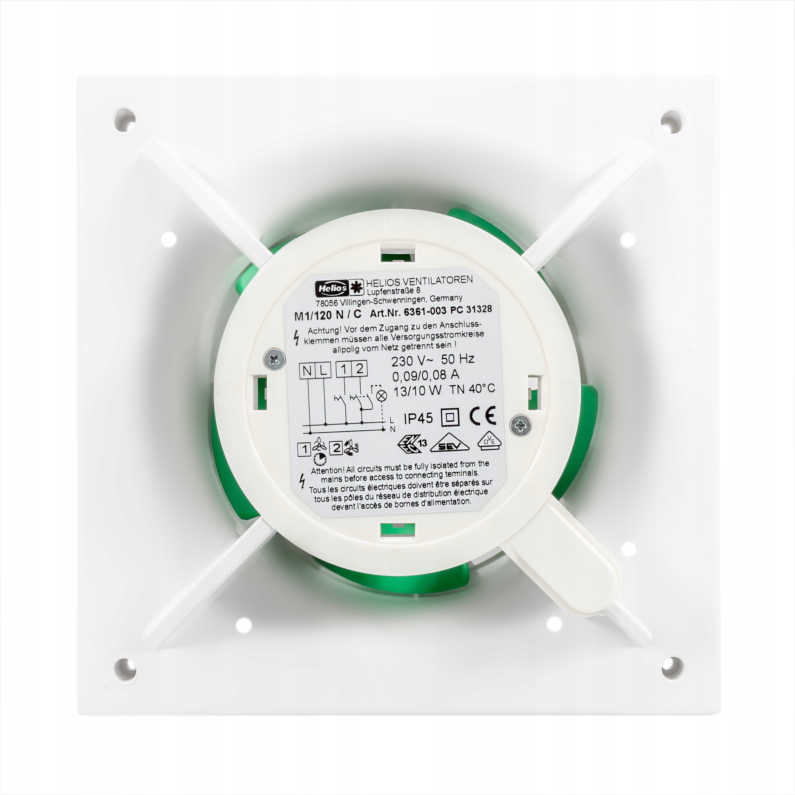 Wentylator Łazienkowy Premium Minivent M1/100 N/C EAN (GTIN) 4010184061724