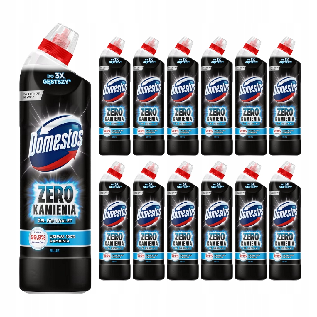 Levně Domestos Nula vodního kamene Tekutý odstraňovač vodního kamene Blue 750 ml x 12
