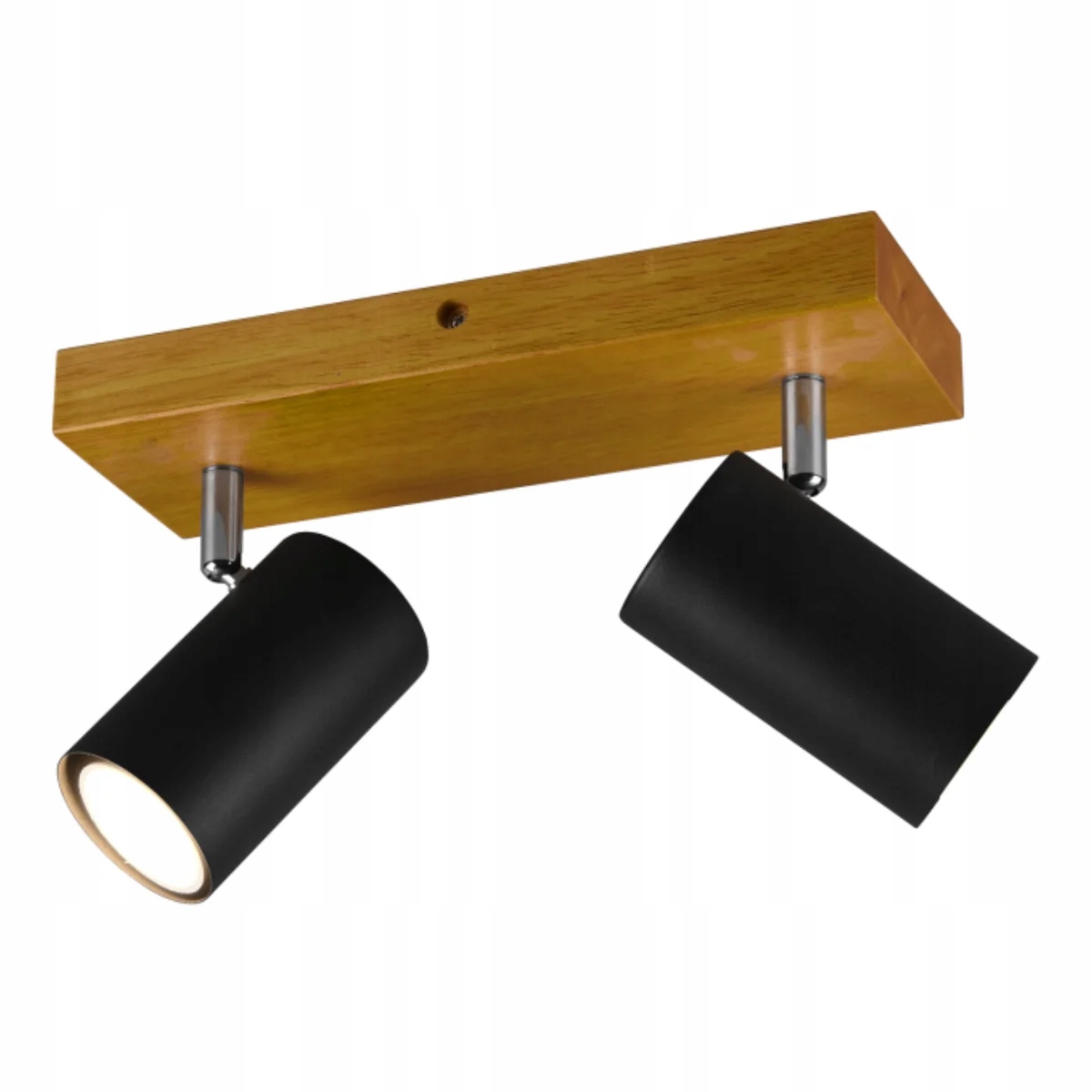 Trio Stropní reflektor Marley Černý 2xGU10 35W 230V IP20 Dřevěný