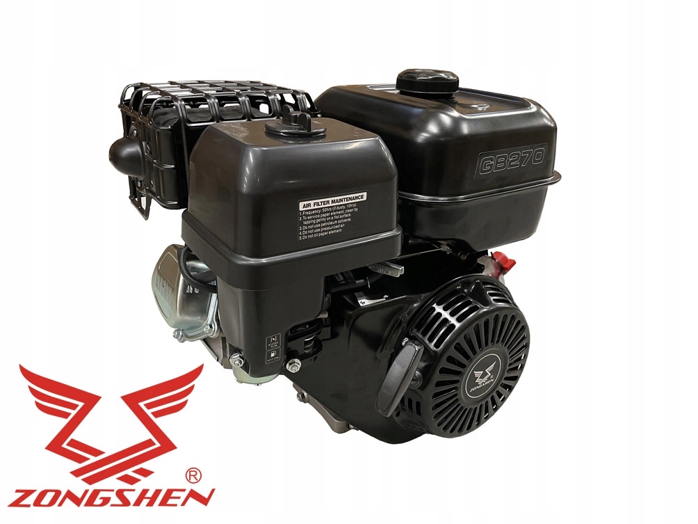 Motor Zongshen GB270 horizontálny hriadeľ 272 cc hriadeľ 25 x 83 mm 8 Km