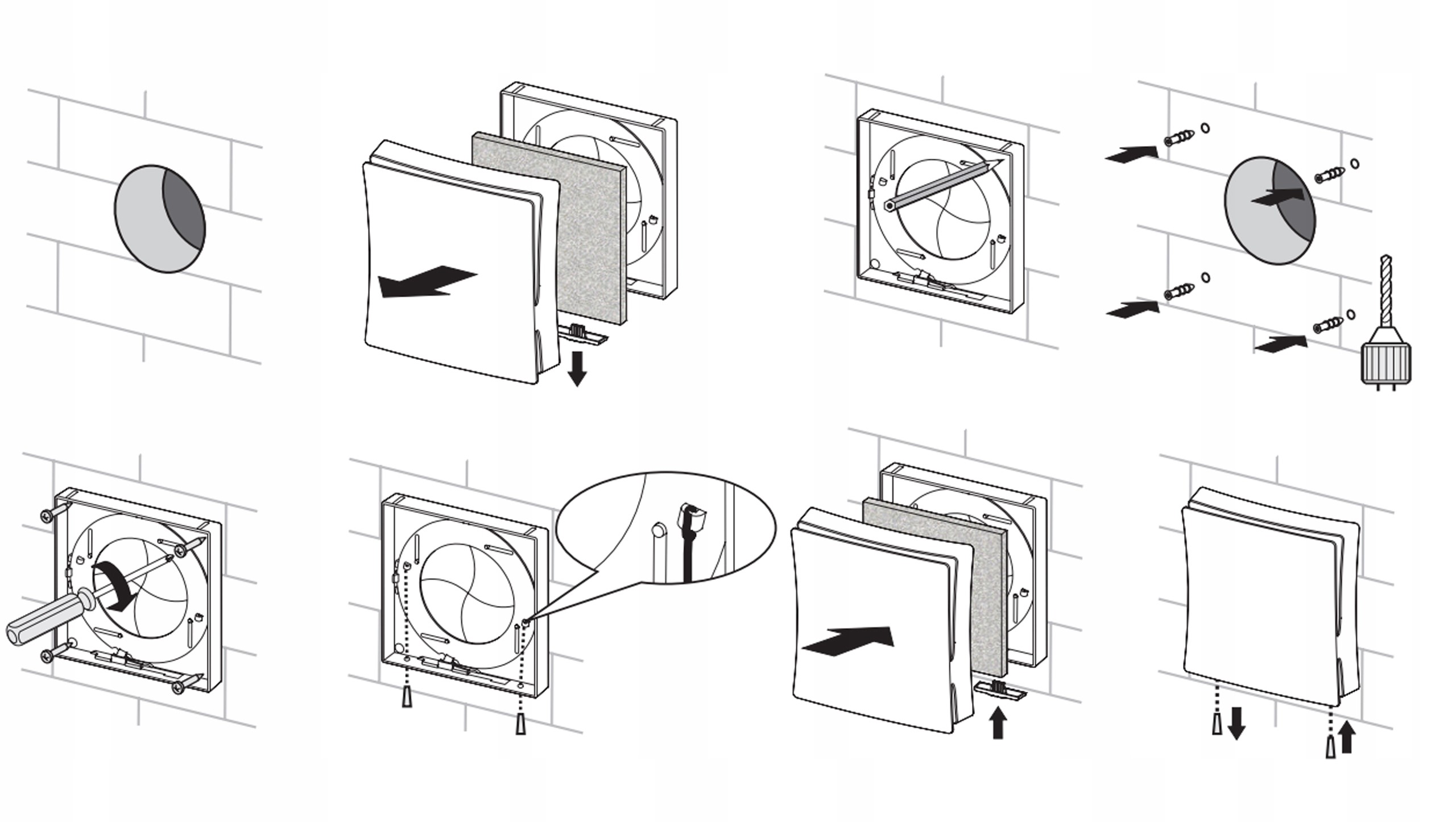 Nawietrzak nawiewnik okrągły Filtr VENTS PS 101 Waga produktu z opakowaniem jednostkowym 0.2 kg
