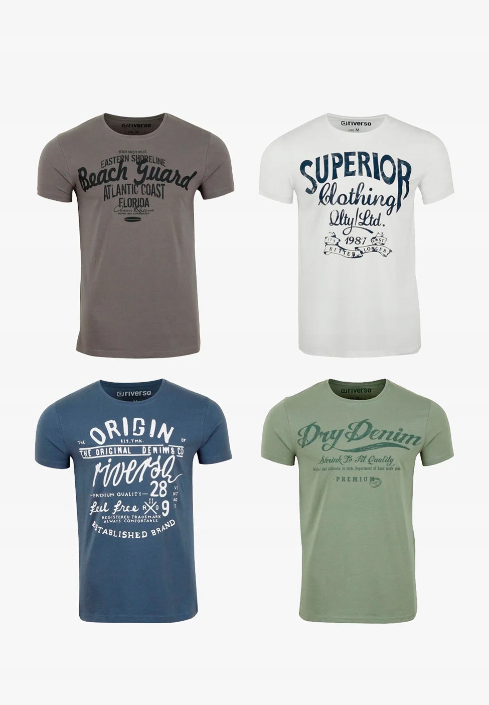 Pánské Tričko Riverso 4PAK XXL