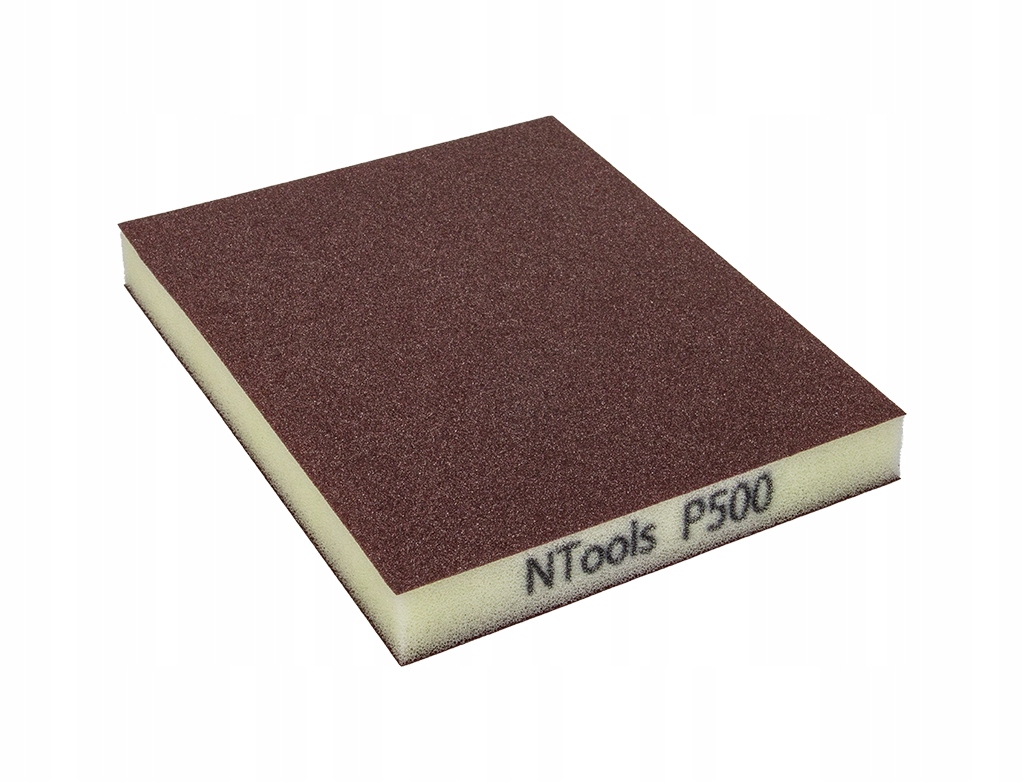 Dwustronna gąbka ścierna P500 120x100x13mm Ntools Gsd