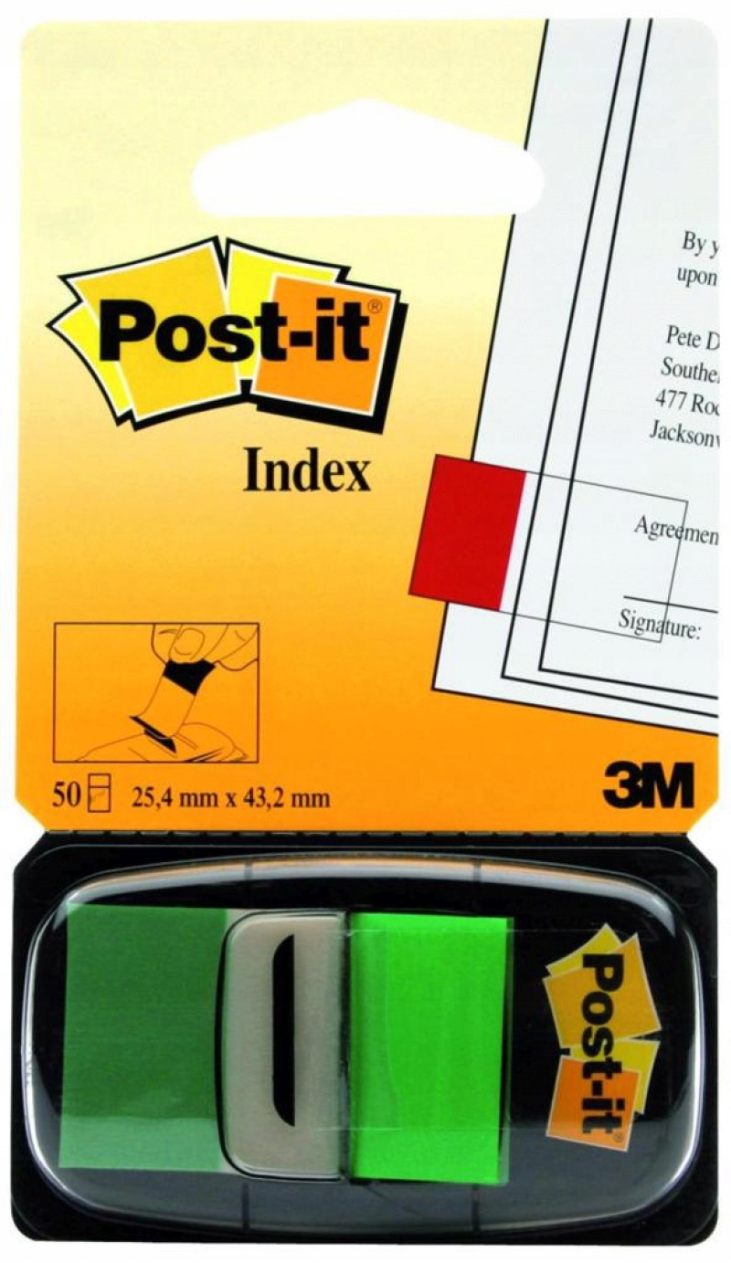 

Zakładki indeksujące Post-it zielone 25x43mm