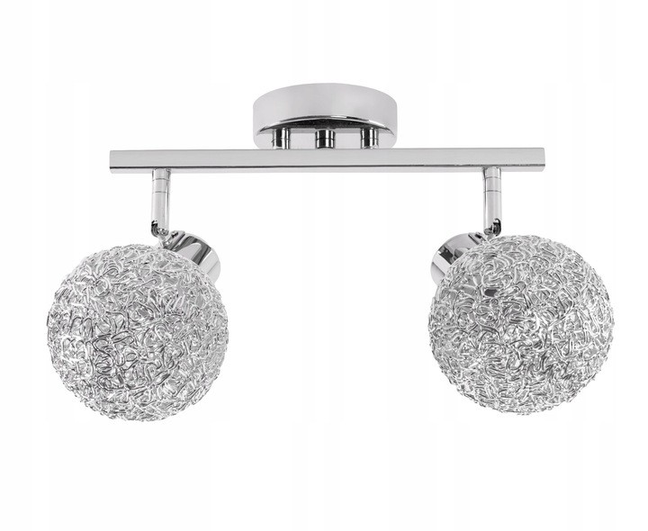 

Lampa Sufitowa 2XE27 Glamour Metal Chrome Wisząca