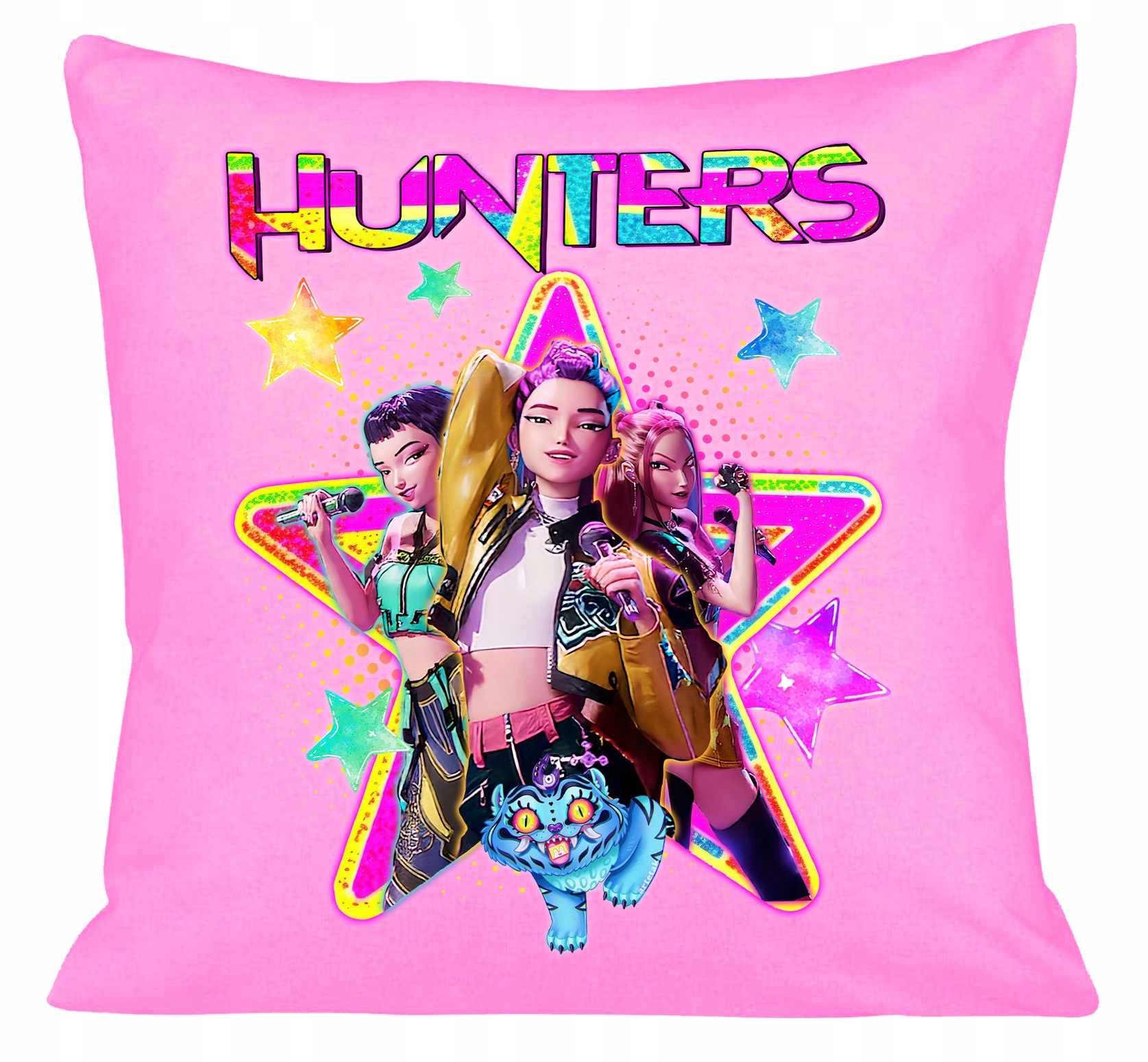 Polštář Růžový Huntrix Kpop Demon Hunters Dárek Dárek Jméno