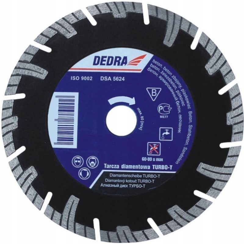 

Dedra H1197 Tarcza Diamentowa Turbo-t 230/22,2mm