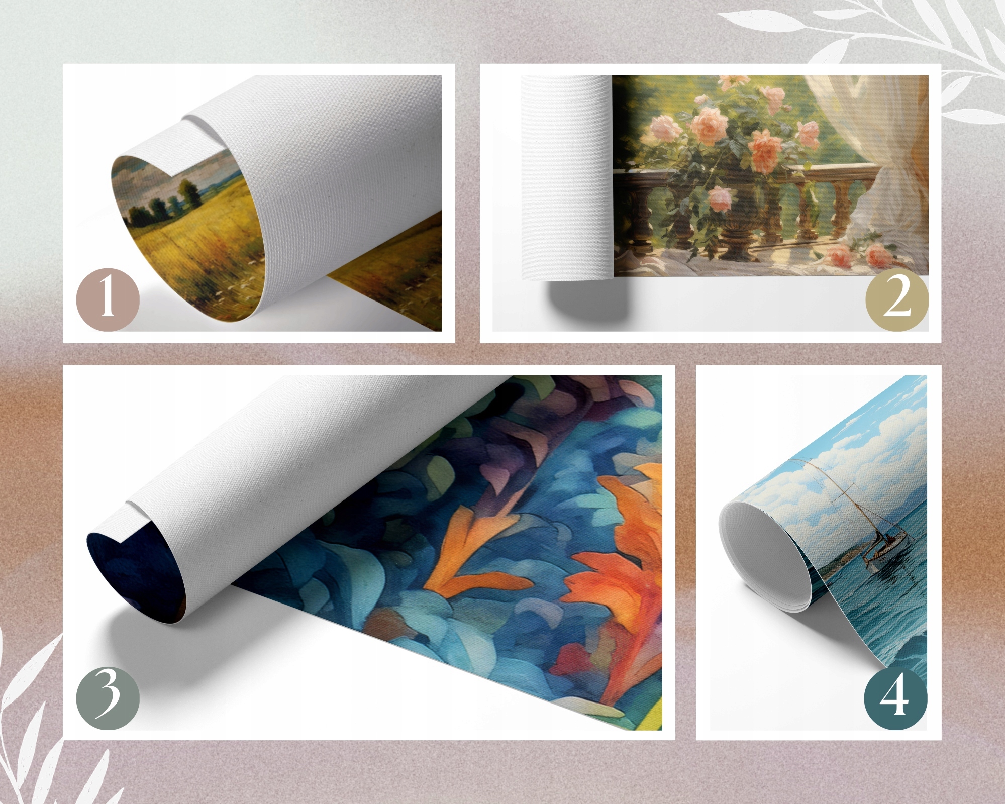 PEJZAŻ OBRAZ NA PŁÓTNIE OBRAZY NA ŚCIANĘ DO SALONU 50x70 cm *wiele wzorów Kolor ramy inny