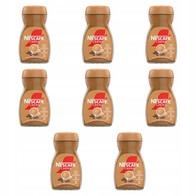 Nescafé Crema Kawa rozpuszczalna 100g X8