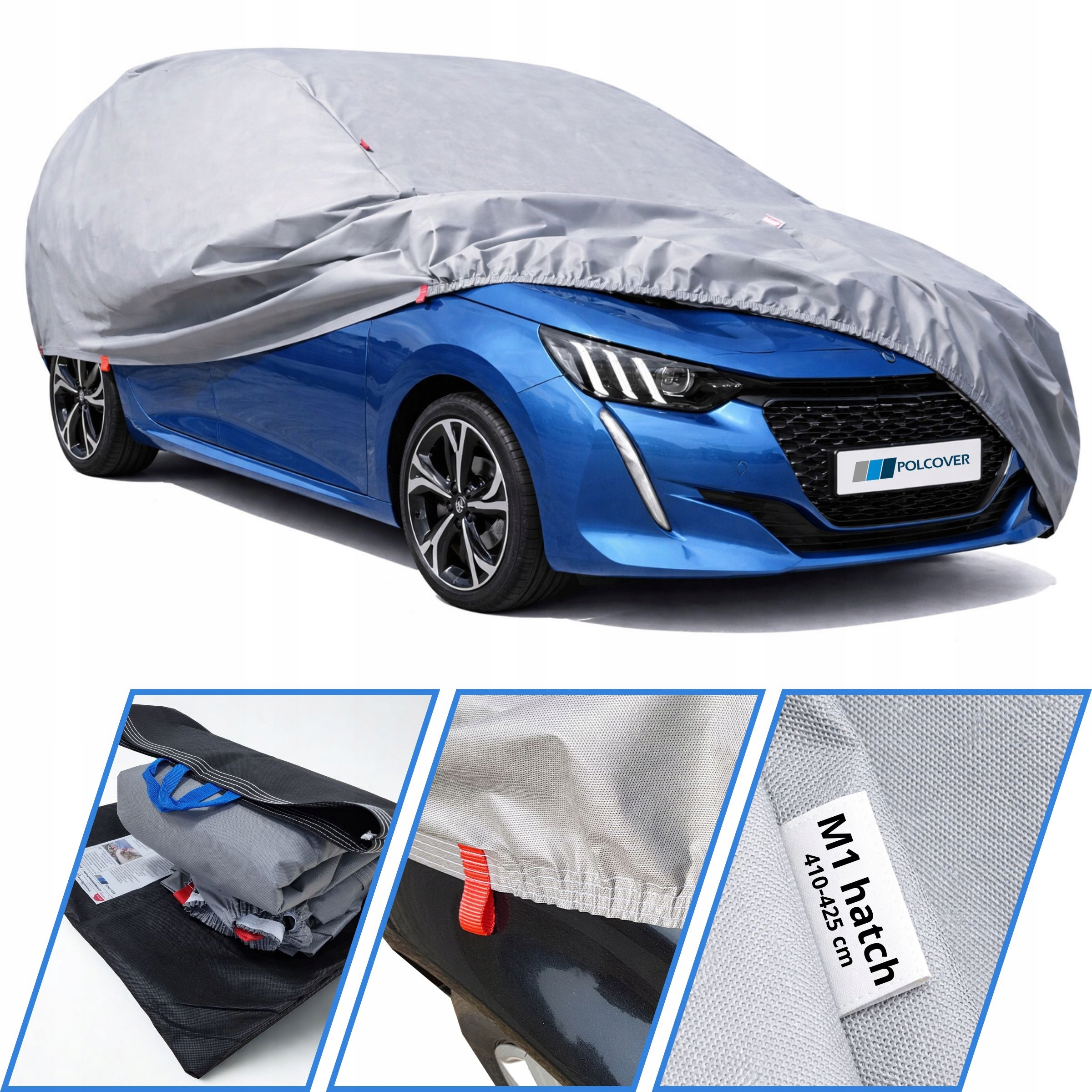 Pouzdro Na Auto 3 Vrstvy vel. M1 hatchback 410-425 cm Krycí Plachta Na Auto