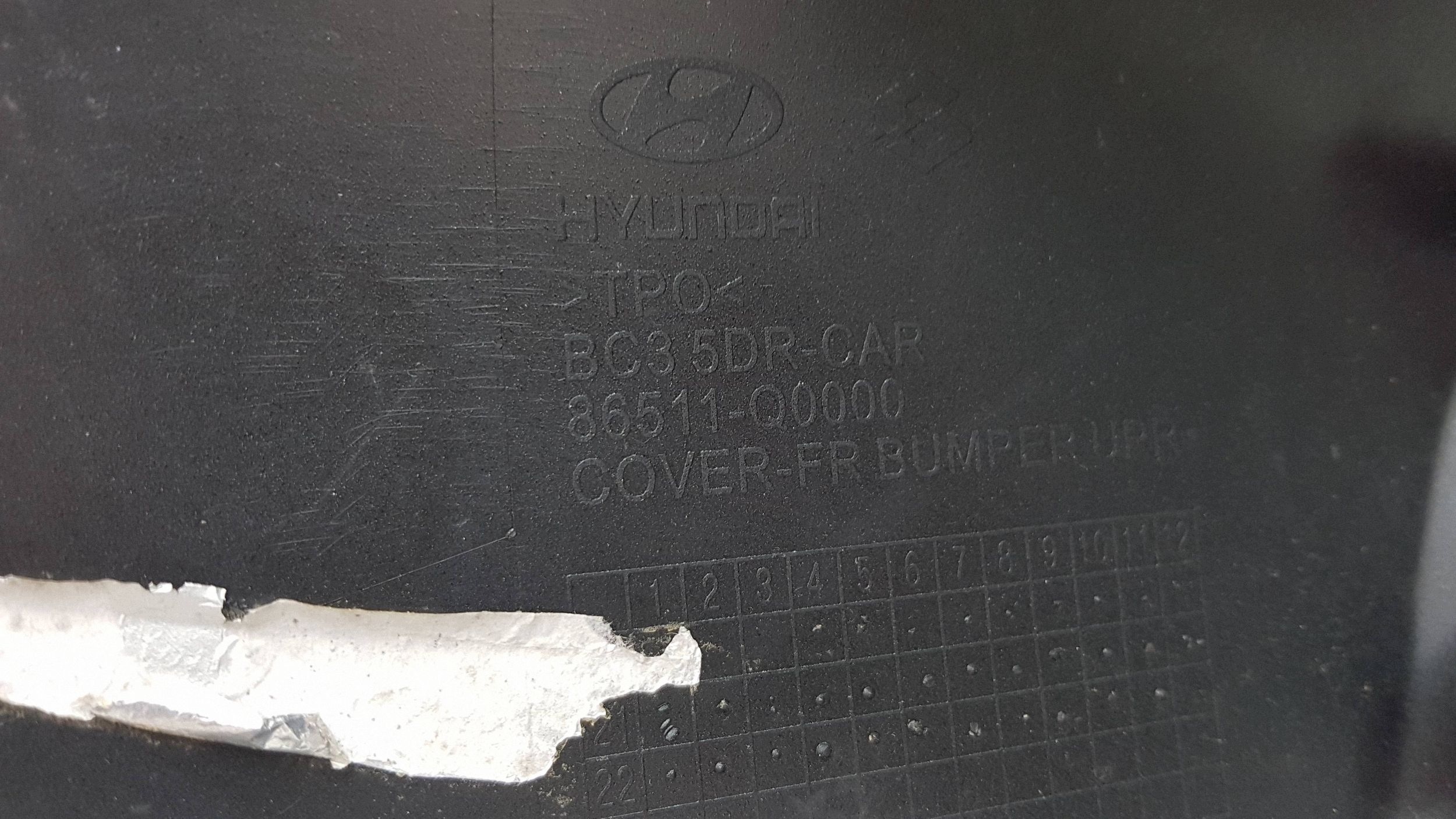 HYUNDAI I20 III 2020 bumper front 86511-Q000