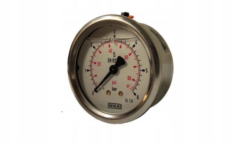 

Manometr fi 63 Bsp 1/4" Zakres 0-6 Bar Wika